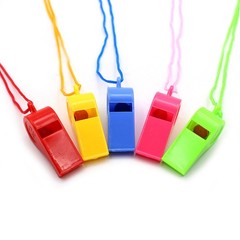 144X Plastic Whistles Bulk Whistles Training Sports Whistles with Lanyard