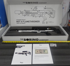 NEW Elon Musk The Boring Company Not A Flamethrower #402 with Instructions & $5