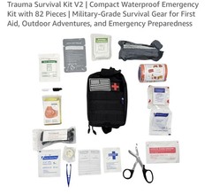 TacRight Trauma Kit – Professional Emergency Medical Survival Molle Pouch Kit