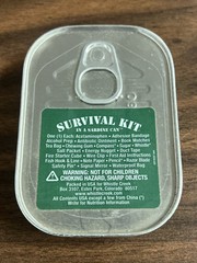 Whistle Creek Survival Kit in a Sardine Can