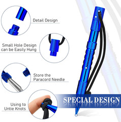 14 Pieces Paracord Tools Needles Paracord FID Set Stitching Set Stainless Steel