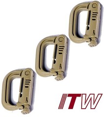 ITW GRIMLOC POLYMER ATTACHMENT DEVICE 1″, SET OF 3, TAN, ITW41T