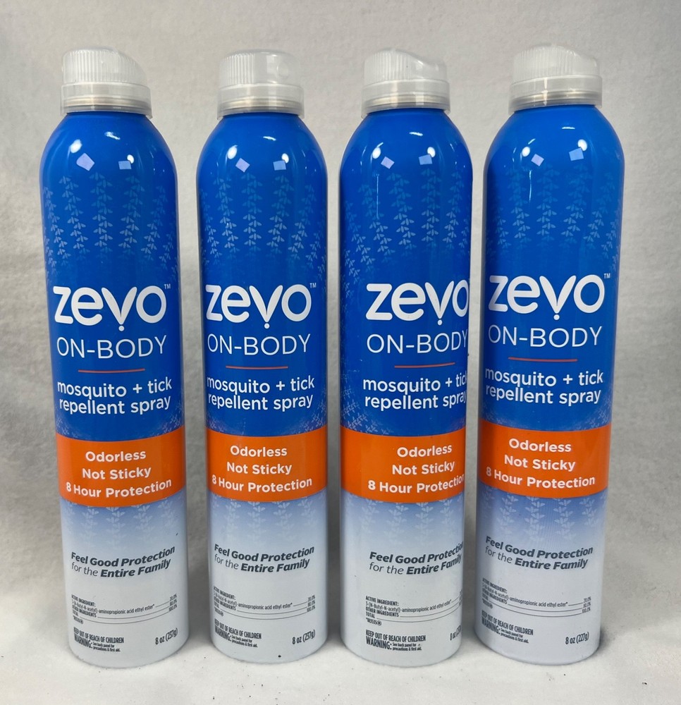Zevo On Body Insect Repellent Aerosol Value Size, 8 oz (4 pack)