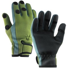 Qisan Adjustable Thermal Winter Gloves for Men | Large, Olive Green