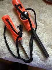 NEW Fire Starter Kit with Whistle and Compass for Emergency Survival