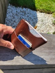 Custom Leather North Brook Iron Field Book Pocket Organizer. EDC.