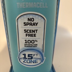 Thermacell 15 Feet Zone Mosquito Repeller Patio Shield Glacier Blue Outdoor New