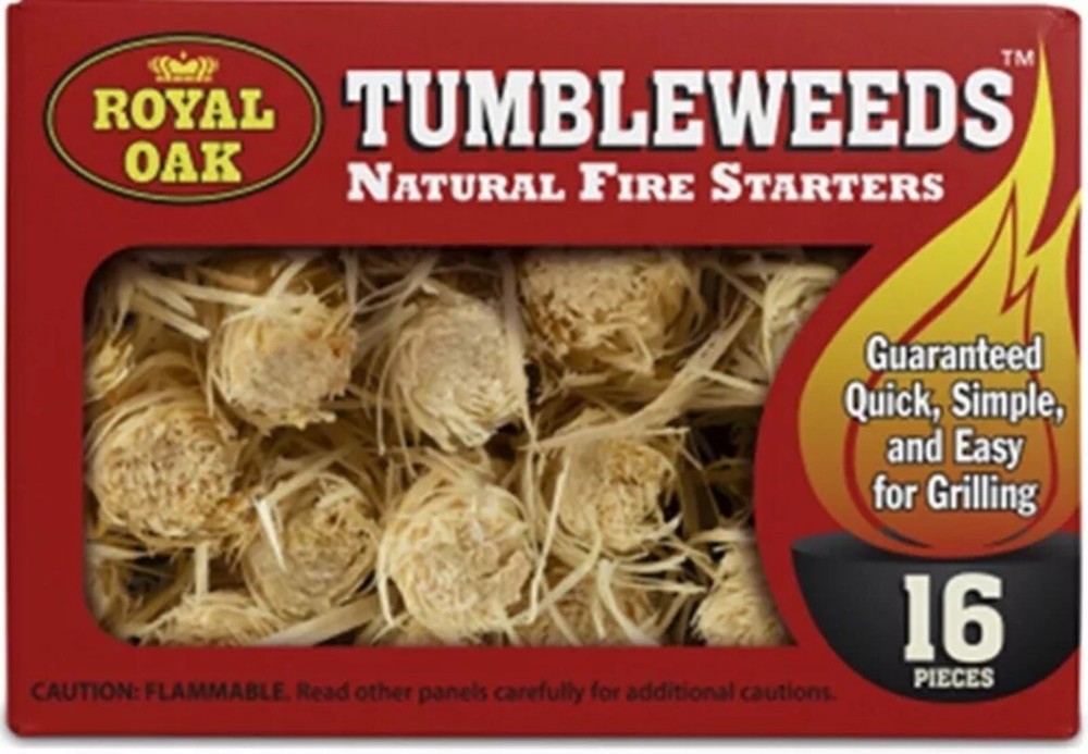 Royal Oak 205-228-448 Tumbleweeds 16 Count Natural Fire Starters