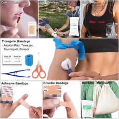 Emergency Survival Kit and First Aid Kit, 142Pcs Professional Survival Gear and