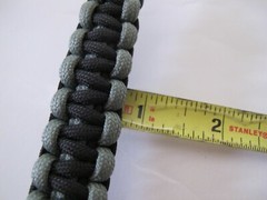 550 Paracord Survival Bracelet Cobra Black/Foliage Green Camping Tactical
