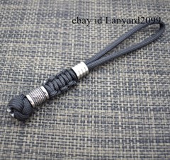 Handmade 550 Paracord Knife Lanyard With Stainless Steel Beads