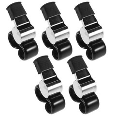 5Pcs Lightweight Metal Finger Whistles for Sports Officials Loud Crisp Sound