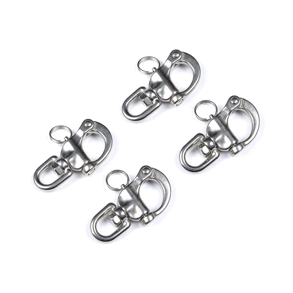 Swivel Eye Snap Shackle Quick Release Bail Rigging Sailing Boat Marine Clip