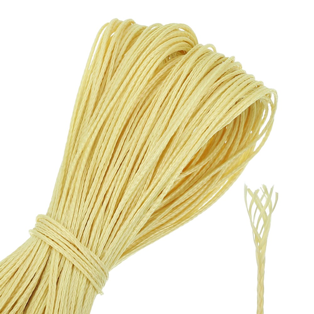 Yellow 50lb 0.5mm Diameter 120Ft Fishing Line Wind Chime String Kite Line