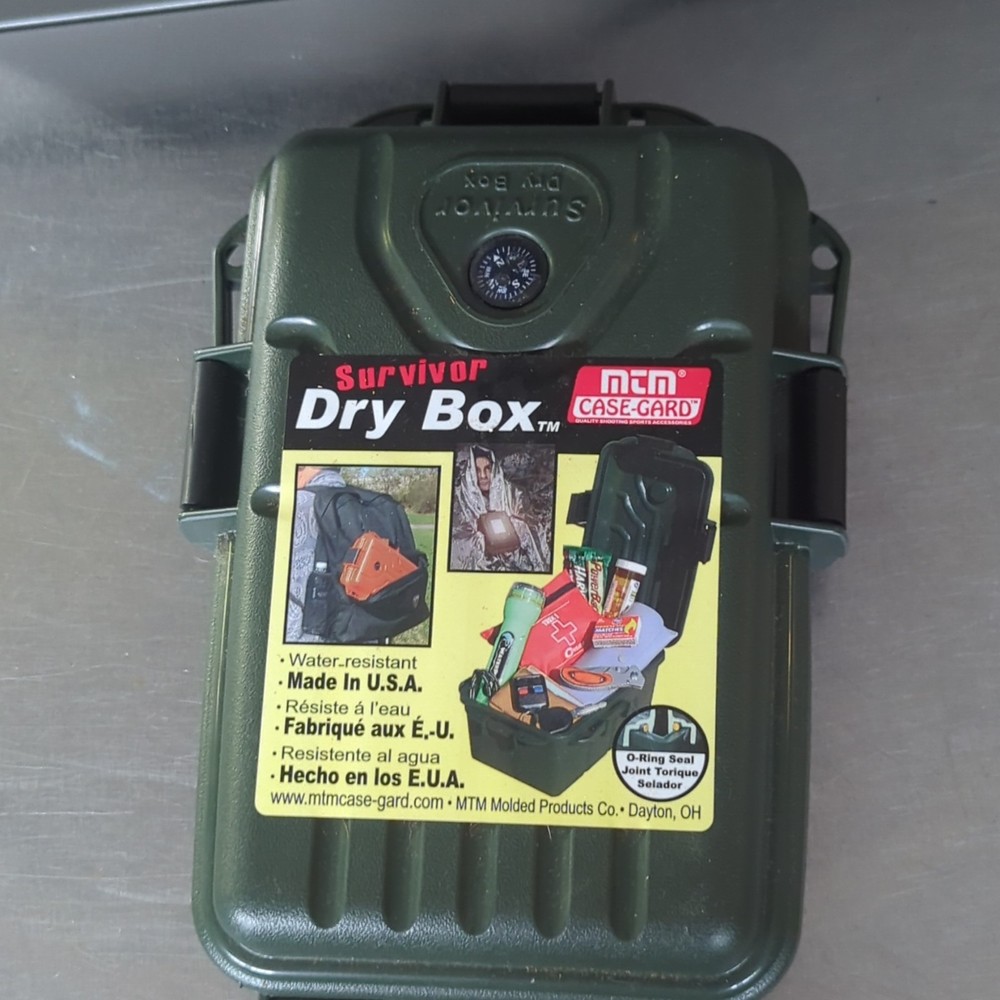 MTM Case-Gard Survivor Dry Box Water-Resistant w/ Compass Green 11x7x3.5″