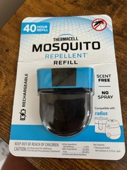 NEW Thermacell Mosquito Repellent Refill 40 Hour Scent Free Rechargeable