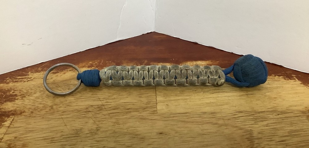Monkey Fist Paracord Keychain, Used