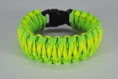 550 Paracord Survival Bracelet King Cobra Lime/Yellow/Dayglow «Made in the USA»