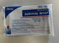 Lot of 25 Dukal Heat Reflective Survival Wraps. Measures 52″X 84″ REF 721