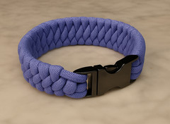 Lavender Trilobite Paracord Bracelet with Metal Buckle
