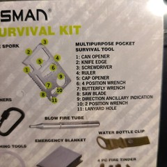 Guidesman Outdoor Survival Kit. Tools Equipped with Over 40 Features.