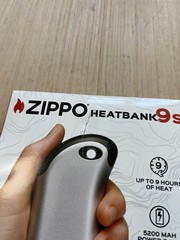 Zippo Heatbank 9s Rechargeable Hand Warmer & Power Bank 9 Hours Heat Sealed