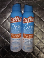 Cutter Dry Insect Repellent Aerosol Spray 4oz No Greasy Oily Unscented Lot Of 2