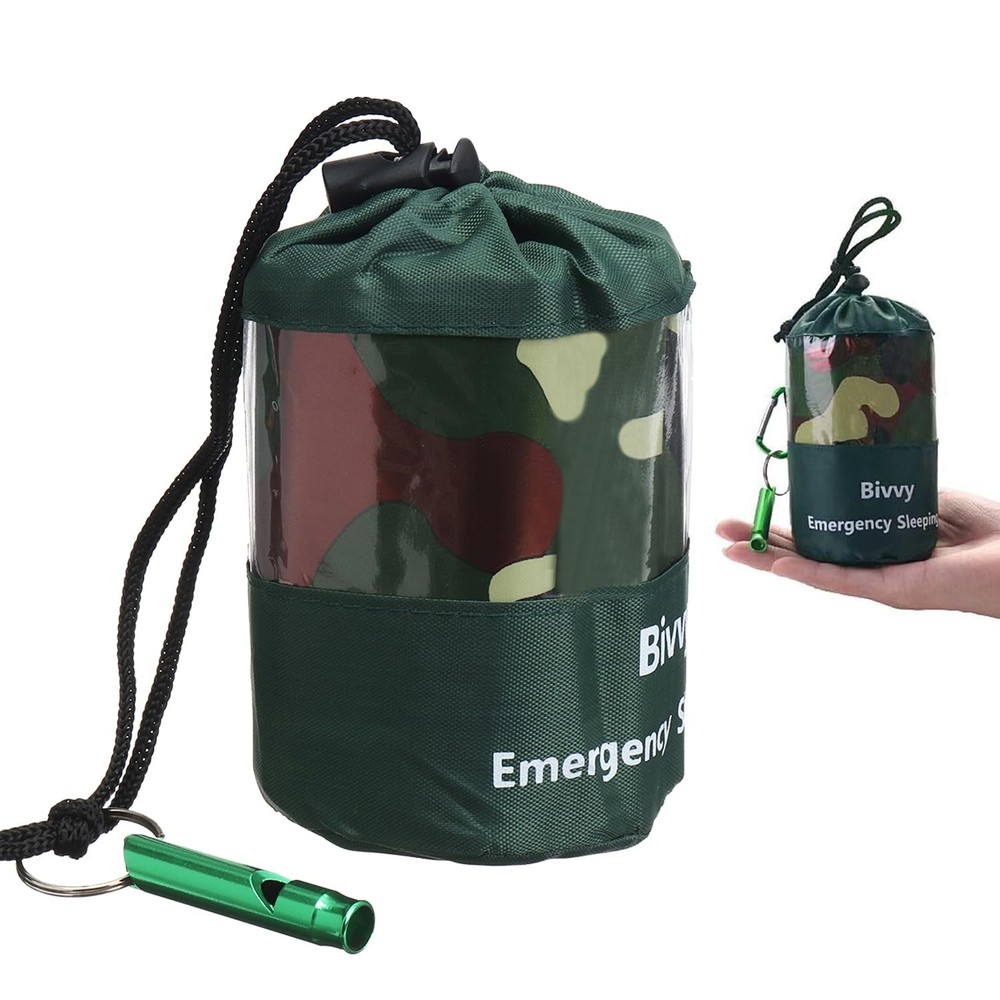 Emergency Sleeping Bag, Survival Sleeping Bag, Survival Bivy Bag First Aid Rescue…