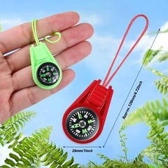 Compass for Kids Hiking and Survival Small Mini Pocket Compasses Keychain 150