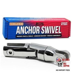 Anchor Swivel, Stainless Steel Shackle Chain Swivel, Fits 1/4 » to 5/16 «