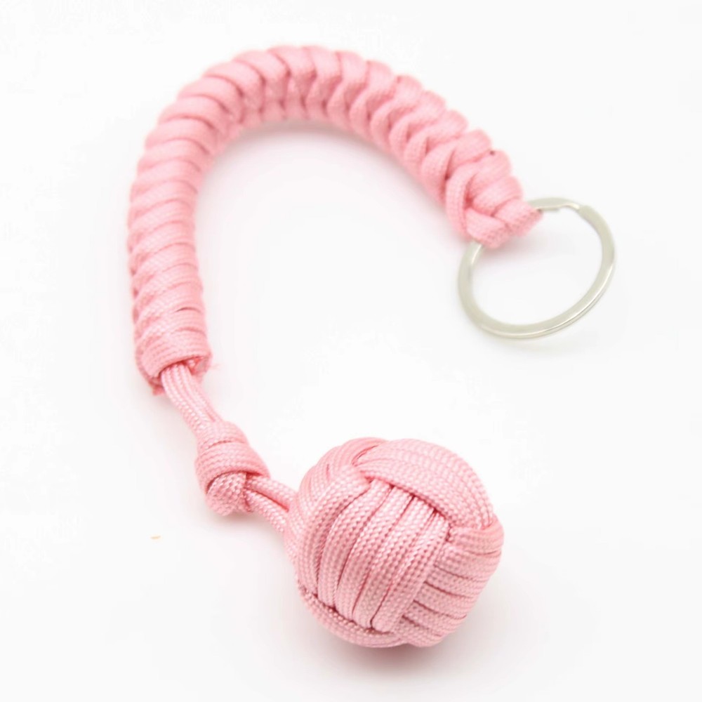 Paracord Monkey Fist Style Keychain Outdoor Hiking Accessory