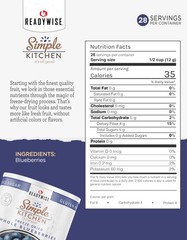 READYWISE – Simple Kitchen Freeze Dried Whole 28 Serving Can, purple