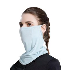 Vanolu UPF 50+ UV Face Mask for Women & Men – Ice Silk Cooling One Size, Blue