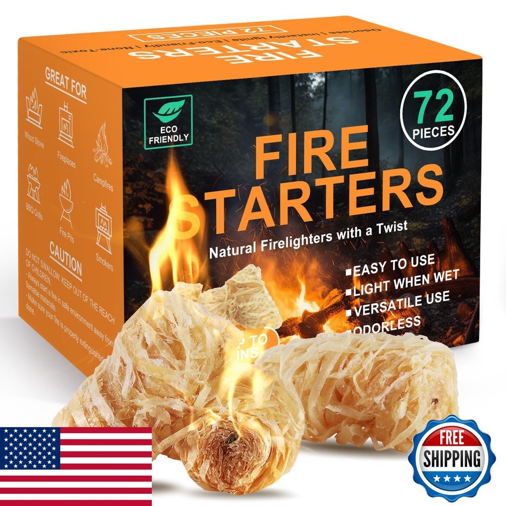 Realcook Natural Fire Starter Campfires All Weather Fire Starters