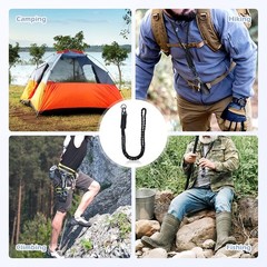 Heavy Duty Neck Lanyard Keychain for Men Women Outdoor Survival, Parachute Ro…