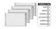 Swiss Safe Emergency Mylar Thermal Blankets, Designed for NASA, Outdoors, Sur…