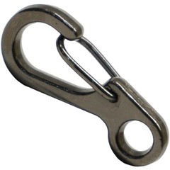 Gunmetal Single Hole Paracord Clips – Durable, Spring-Loaded, and Pack-Ready