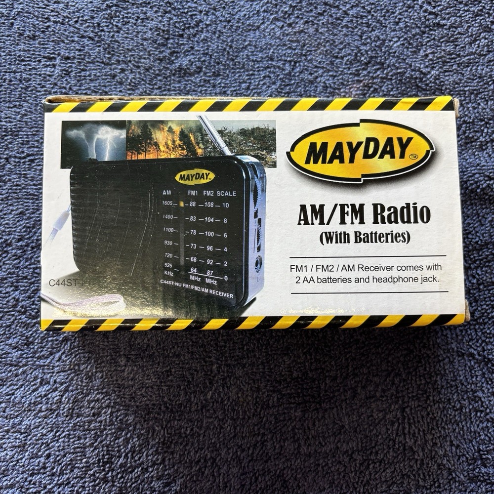 Mayday AM/FM Radio With Batteries Earthquake Kit Item