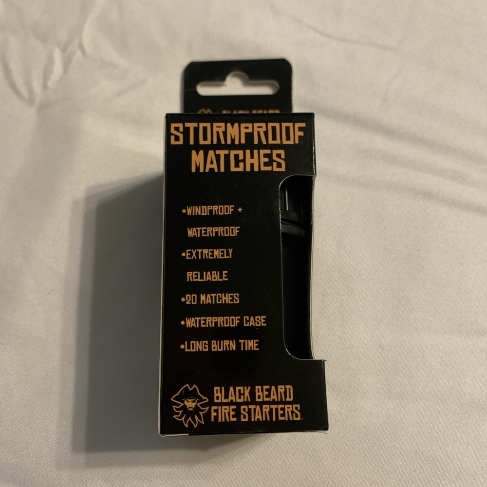 Blackbeard Stormproof/weatherproof matches in case survival gear 20pcs MAT