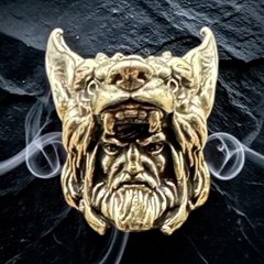 Dragon Viking Lanyard Bead Brass Color EDC Paracord Knife Charm Pendant
