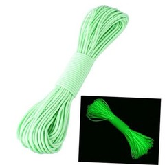 100FT 9 Strand 550 Luminous Glow in the Dark Paracord Parachute Cord () Green