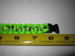 550 Paracord Survival Bracelet Cobra Green Black & Yellow Stitch USA