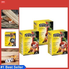 Fire Starter Cubes 18 Pack Fast Ignition Natural Wood Wax Camping BBQ