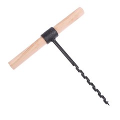 Outdoor Survival Hand Drill Carbon Steel Manual Auger Drill Self-Tapping Wood Pu