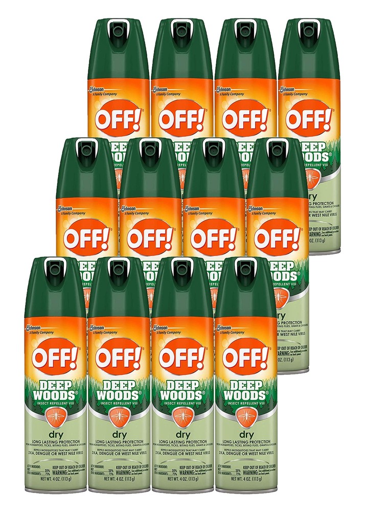 OFF! Deep Woods Insect Spray VIII Dry 4 Ounce (Pack of 12)