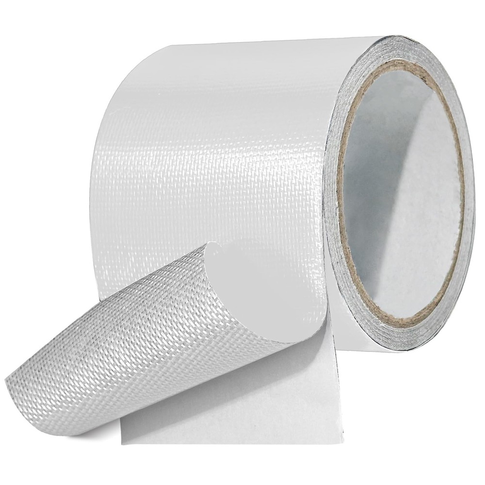 Waterproof Repair Tape for Awning, RV Roof, Tent, Boat 3 inch x 25FT, White