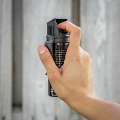 2 POLICE MAGNUM Pepper Spray 3oz Flip Top Fogger Belt Clip Self Defense Security