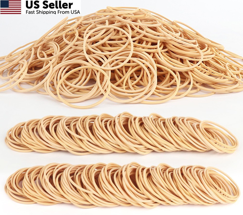 1100Pcs Rubber Bands Size #16 Rubberbands Light Brown Elastics