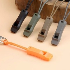 5pcs Outdoor Safety Whistle Rope Camping Hiking Emergency Survival