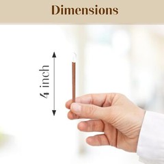 ZIKANI Espresso Stick White Tip Matches 4 Inch Refill for Cloche Jar 200 pcs